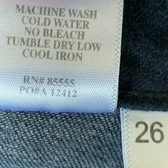 Pistola Moto Zip Arielle Skinny Jeans Women’s Sz 26 Dark Wash Ankle Zip Mid Rise - Picture 9 of 11